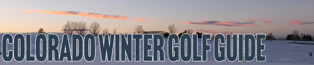 Winter Golf Practice Tour Banner